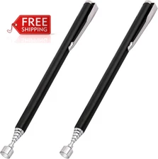 2 Pcs Magnetic Telescoping Pick-Up Tool with Pocket Clip 3 Lb. Extendable Magnet