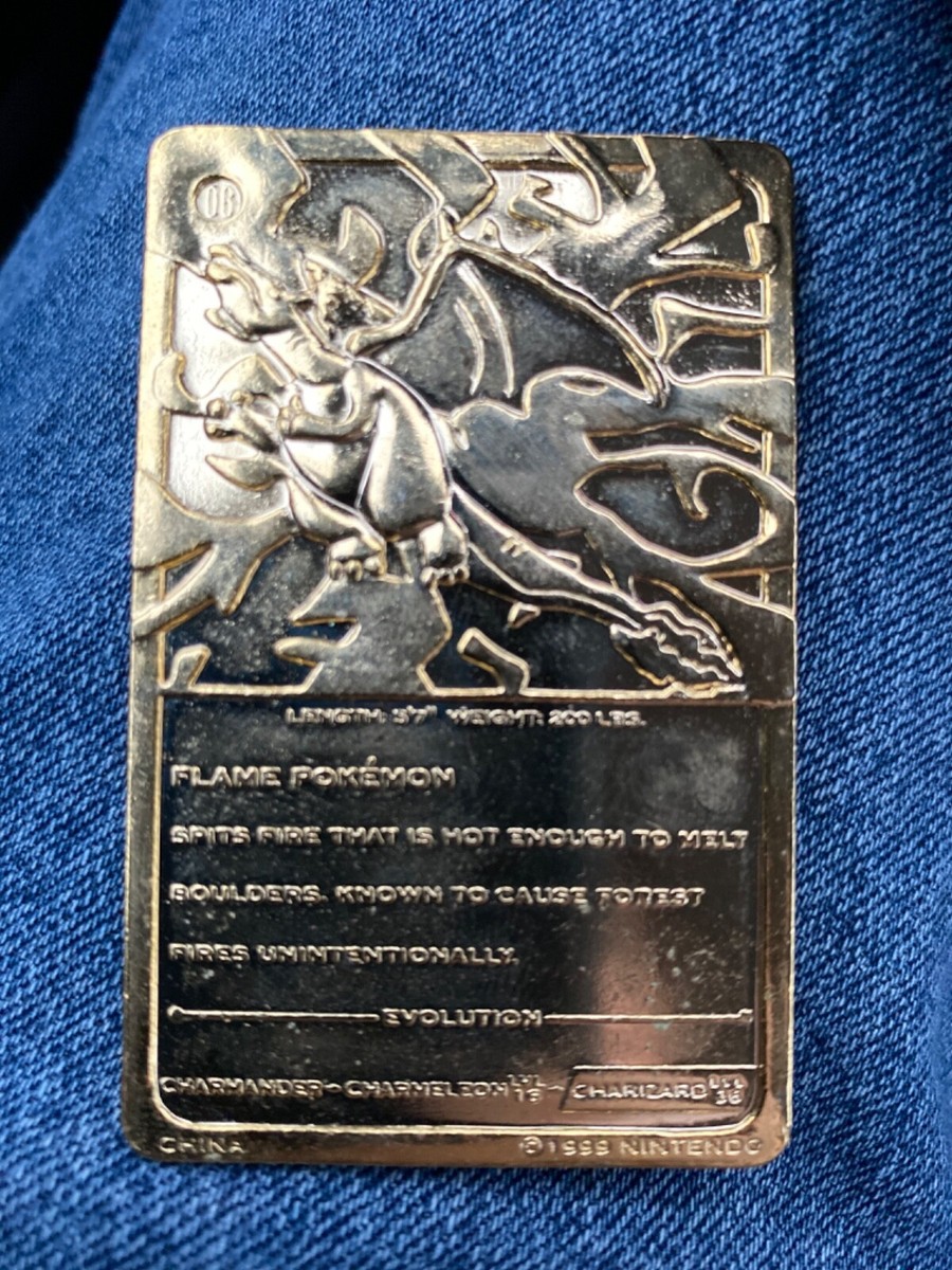 Pokmon Special Edition 23 karat Gold Plated Trading Card / #06 Charizard &  COA | eBay