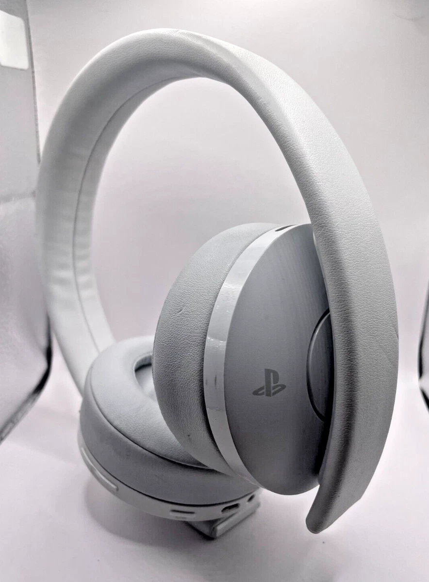  PlayStation Gold Wireless Headset White - PlayStation 4 : Video  Games