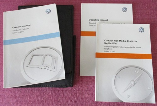 (2014) VW / VOLKSWAGEN BEETLE CABRIOLET (2011- 2016) OWNERS MANUAL - HANDBOOK.