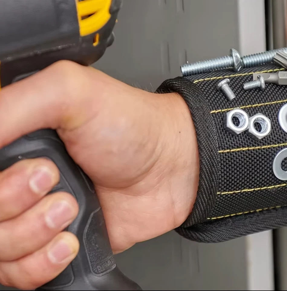 Tradie's bestmate Strong Magnetic Wrist Band Nuts Screws Nails Bolts Belt Strap - image 4 of 4