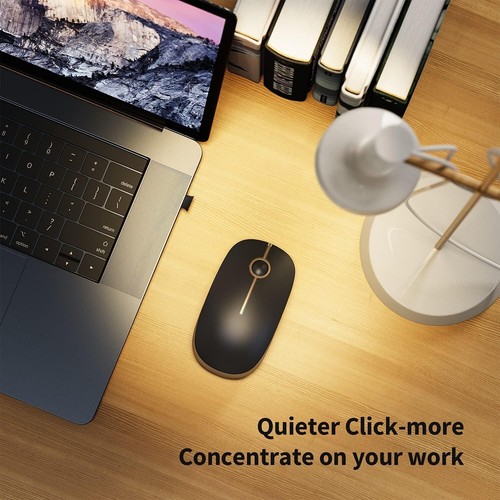 Ergonomic Wireless Computer Mouse with Intelligent Sleep Mode - Quiet & Portable - Afbeelding 9 van 11
