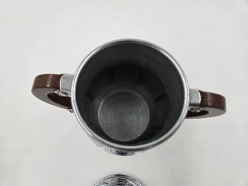 RARE Bakelite Handles & Knob Farber Bros. Chrome MCM Sugar Bowl Creamer Set - Picture 7 of 8