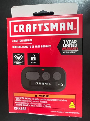 Craftsman Remote Craftsman 3 Button Visor Garage Door Opener Remote Model: CMX363 #6498 ...