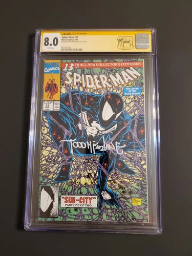 Spider-Man Issue #13 Comic. CGC Graded. Signed by Todd McFarlane. Marvel 1991