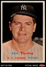 1957 Topps #264 Bob Turley Yankees 7 - NM