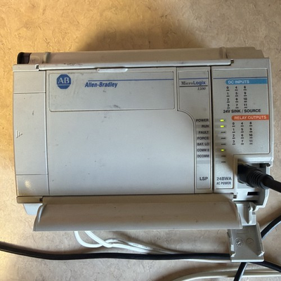 #ad Allen Bradley 1764 24BWA 120VAC Power 12 Relay Inputs Outputs Base Unit $115.00