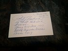 Robert Ziggy Hasbrook signed 3x5 1917 World Series — photo 5