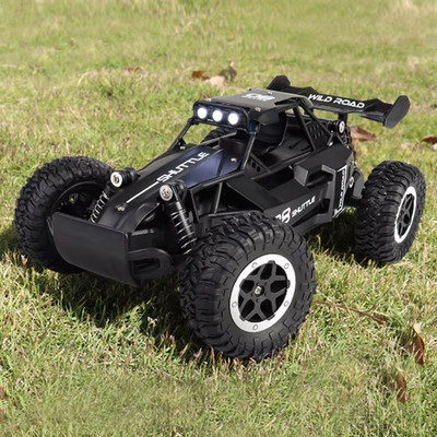 Kinder Neu RC Auto 1:16 2WD mit LED Licht 2.4G Alu Shell High Speed Offroad 