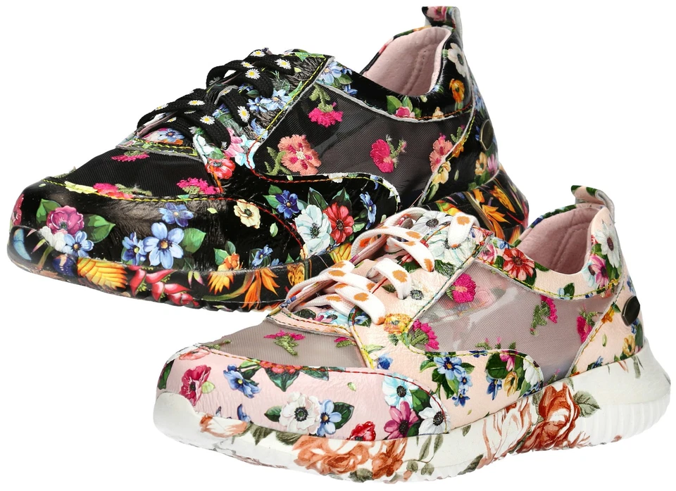 Laura Vita Damen Plateau Sneaker bestickt transperent JOCTAO 26 - Bild 1 von 1