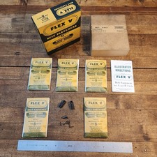 NOS FLEX V B214 FASTENER Connectors FOR B BELTS 5 Sets ☆NOS ☆USA