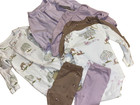 JC !WOW! Newborn Carter's 7 piece Purple Sleepers Bodysuits Pants Leggings Set — photo 2