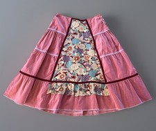 Vintage Square Dance Corduroy Boho Rockabilly Western Prairie Handmade