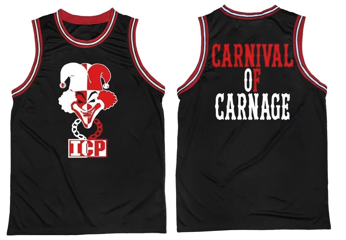 Hot Rare Insane Clown Posse ICP Unisex Full Sizes Men Basketball Jersey SE1849
