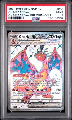 CHARIZARD ex #056 POKEMON SVP EN-SV BLACK STAR PROMO 2023   PSA 9