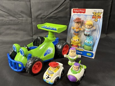Little People Toy Story Talking RC Car Jessie Buzz Wheelies & Figures Lot Woody
