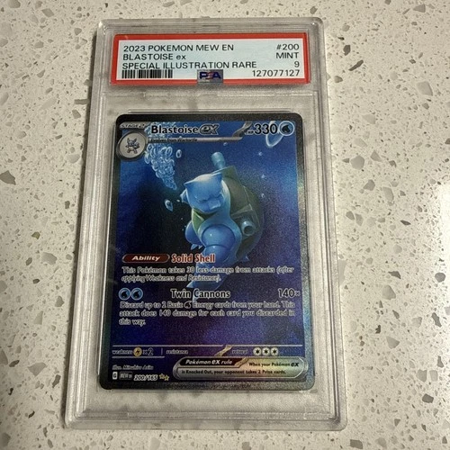 PSA 9 Blastoise ex 200/165 Sv: Scarlet & Violet 151 Holo