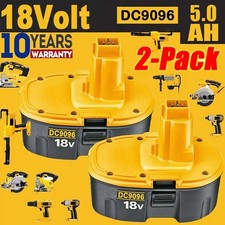 1/2pcs 18V For Dewalt 18 VOLT DC9096 DC9098 Ni-MH Battery DC9099 NEW Replacement