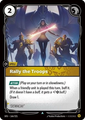 Riftbound Rally the Troops (166/302) Spiritforged NM