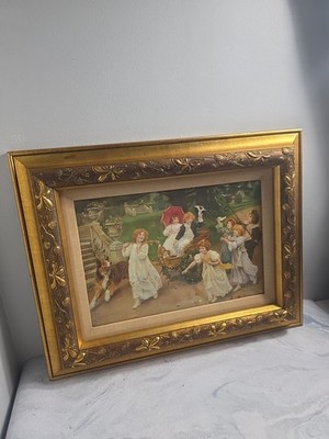 ''The Happy Pair'' by Arthur J. Elsley 1908  Print Framed & Matted