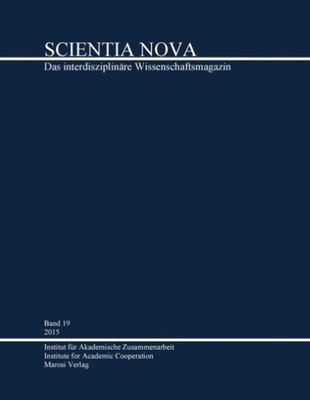 SCIENTIA NOVA Band 19, 2015 Klaus U. Groth