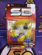 Very Rare 2004 BANDAI SD Gundam MINI DEFENDER FIGURES Gundam Force Set 4