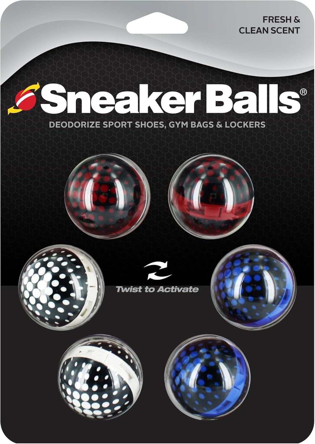 Sneaker Balls Odor-Fighting Shoe Fresheners, Eliminates Unpl