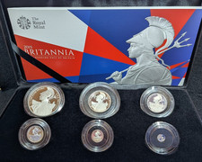 2015 Queen Elizabeth II Proof Fine Silver Britannia 6x Coin Set Boxed & CoA