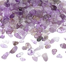 350Pcs Chip Stone Beads Crystals Gemstone for DIY Jewelry Making Purple