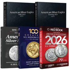 American Silver Eagle 5-Piece Set - Red Book 2026 + Prestige Albums + Guides