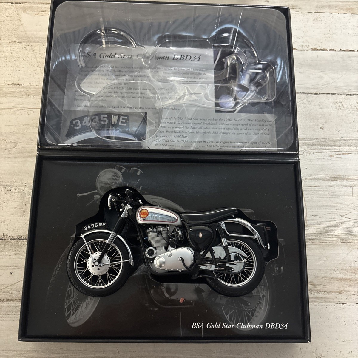 ミニチャンプス BSA Gold Star DBD34 1/12スケールモデル Minichamps 1/12 Scale 122 130001 BSA Motorcycle Goldstar