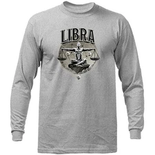 Libra Zodiac Sign Horoscope Astrological Graphic Long Sleeve