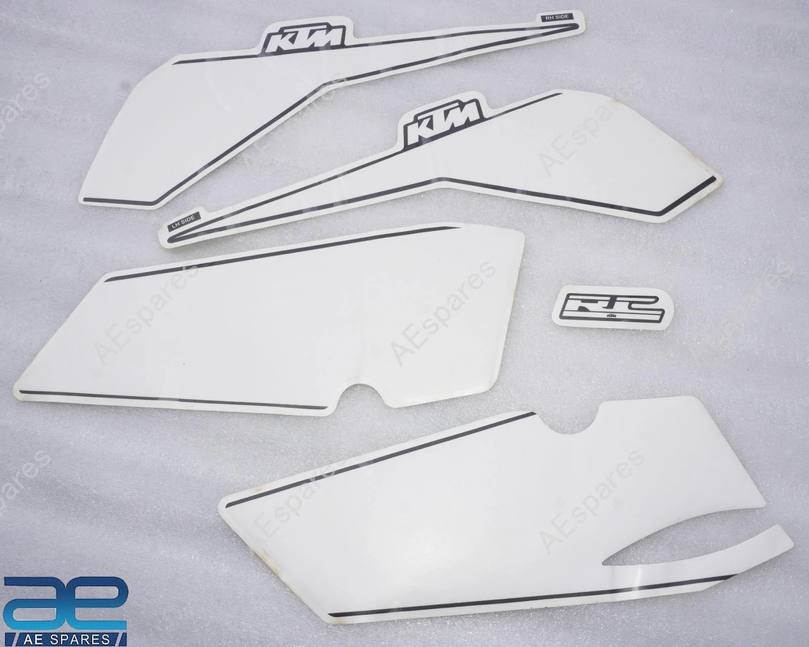 Full Graphics Decals Sticker Kit Black White Compatible With KTM RC 390 2017 view 4