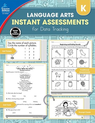 Carson Dellosa Instant Assessments for Data Tracking, Grade K Resource Book