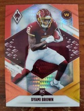  2021 Panini Phoenix Fireburst Prizm #125 Dyami Brown Rookie Card Commander's . rookie card picture