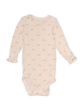 Carter's Girls Ivory Long Sleeve Bodysuit 9 Months