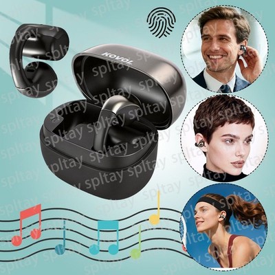 Bluetooth 6,0 Ohrclip Kopfhörer Knochenschall Sport Headset Bone Conduction DE