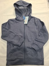 Boys' Fleece Zip-Up Hoodie Cat  Jack Gray/Blue Size XS