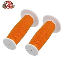 ALTA White/Orange Mushroom Handlebar Grips 7/8" x115mm Cruiser BMX Vintage Style