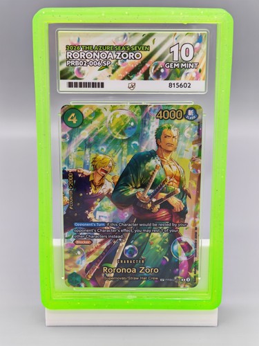 Roronoa Zoro (SP Card) graded ACE 10 for sale on eBay