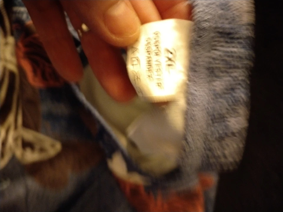 Leggings azules para mujer sin marca, look denim, costuras y detalles de mariposa 2XL Foto 3 de 3