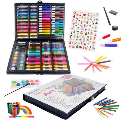 Premium Coloring Case Deluxe 278 Piece Coloring Set for Kids Beginners Great Colored Pencil...