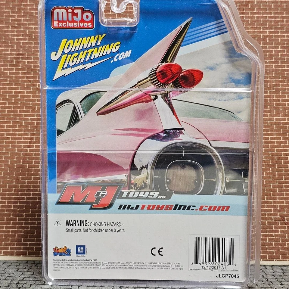 Johnny Lightning 1959 Cadillac Eldorado Cabrio 1/64 rosa Mijo aperto - Immagine 4 di 4