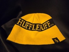 Official Harry Potter Hufflepuff Acrylic Toboggan Beanie Hat Reversible