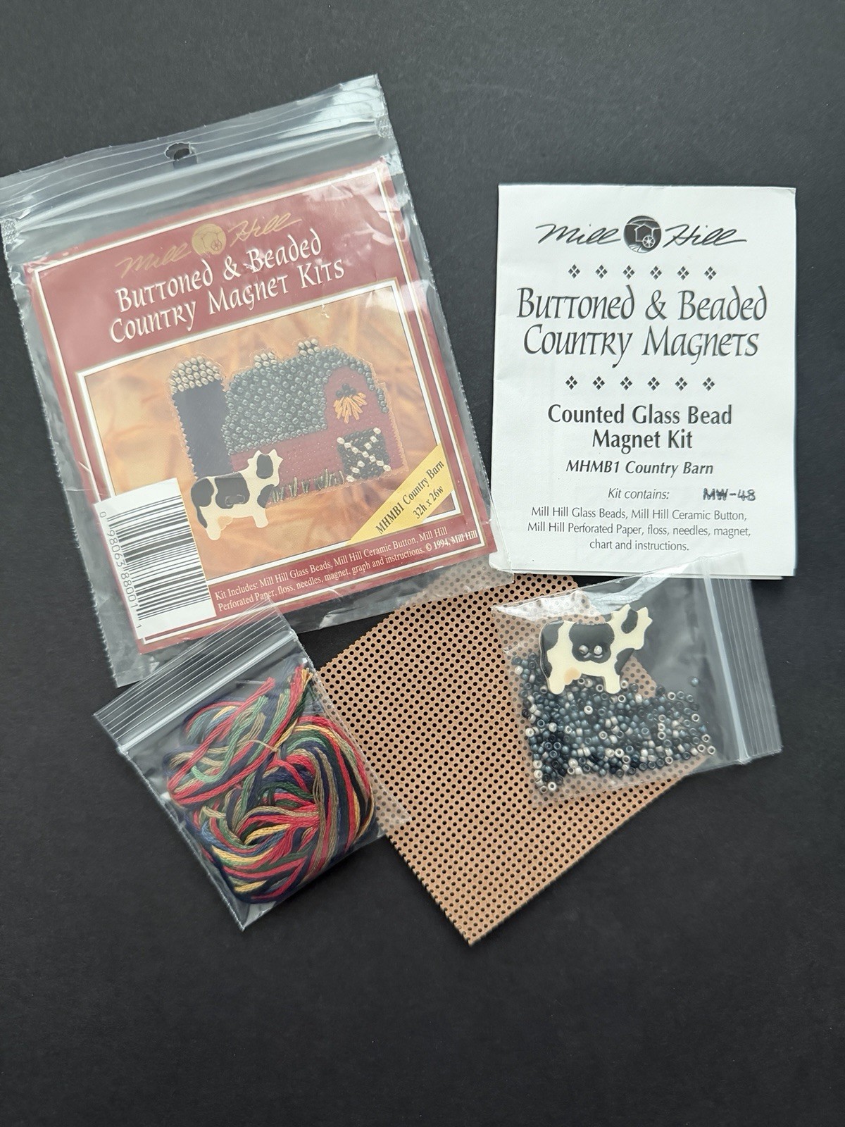 Mill Hill Buttoned And Beaded Country Magnet Kit Country Bar