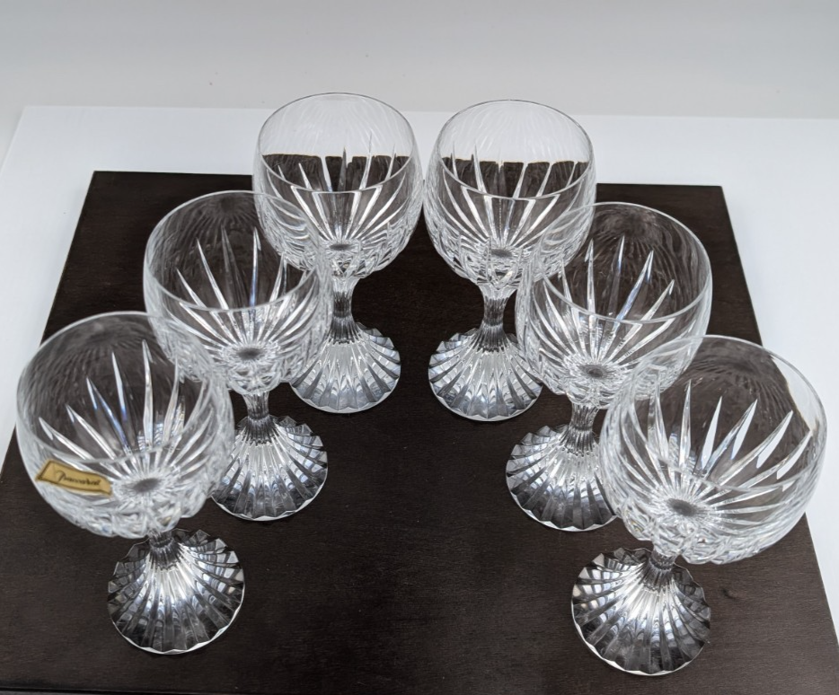 Set of 6 Baccarat Crystal Massena 6 3/8