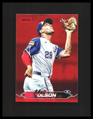 2024 Matt Olson - Topps Stadium Club #57 Red Foil - S1B2R1L32C27