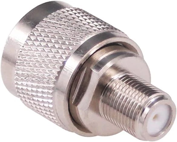 N-Type Male Plug to F Female Jack RF Adapter Barrel Connector - Image 3 of 4