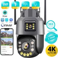 4K PTZ HD Camera Wifi 6MP Outdoor IR Vision Distance ONVIF Surveillance Camera