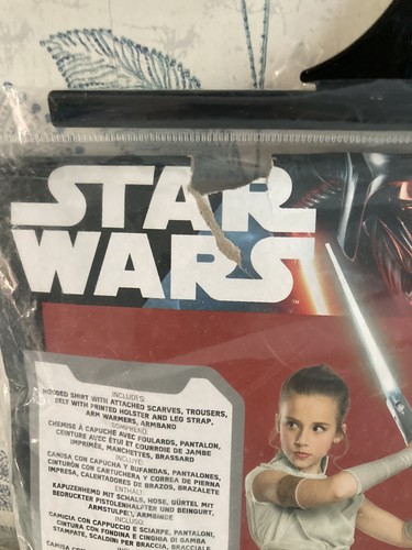 Rubies Official Childs Girls Deluxe Rey Costume Star Wars Ep 9 Small -3to4 Years - Picture 4 of 6